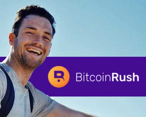 Deze man is ontzettend blij dat hij nu met Bitcoin Rush is