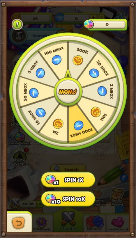 Mobox Token Master Lucky Wheel (puedes probar suerte)