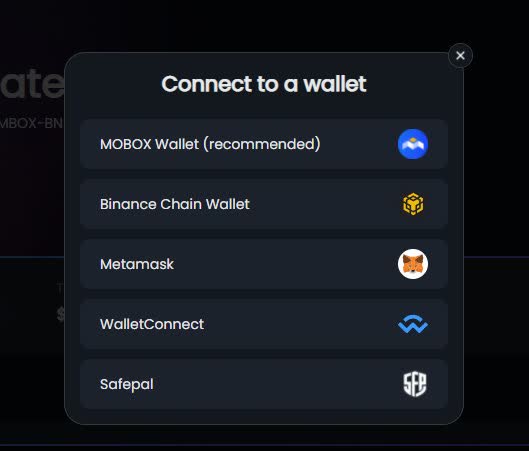 Mobox Wallet (perfectamente adecuado para algunos Mbox serios, aunque puede elegir cualquiera de sus gustos)