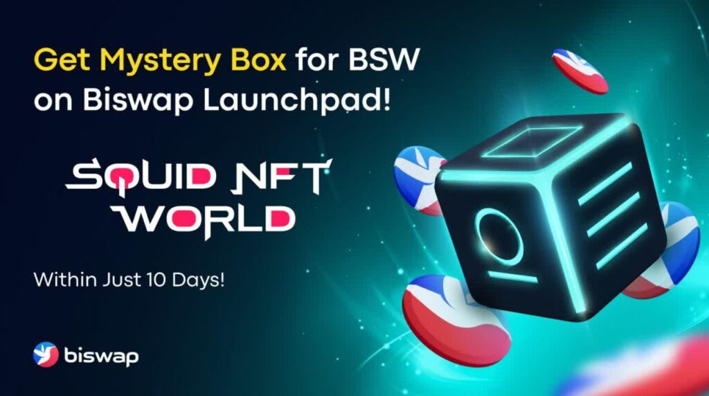 Squid NFT World Biswap Mystery Boxen Verkauf